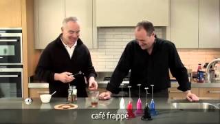 How to make a frappé coffee using an aerolatte milk frother [upl. by Ttehc]