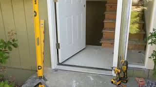 Jeld Wen Front Door Installation  Really crappy products and craftsmanship PART 1 [upl. by Ariada]