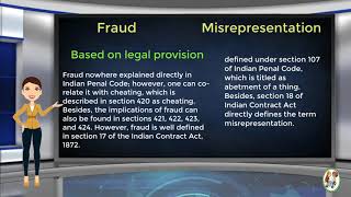 What is Difference Between Fraud amp Misrepresentation [upl. by Mchugh]