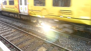 Merseyrail 507 009 making arcs at Birkdale station [upl. by Aivil431]