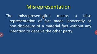 Misrepresentation [upl. by Isidro]